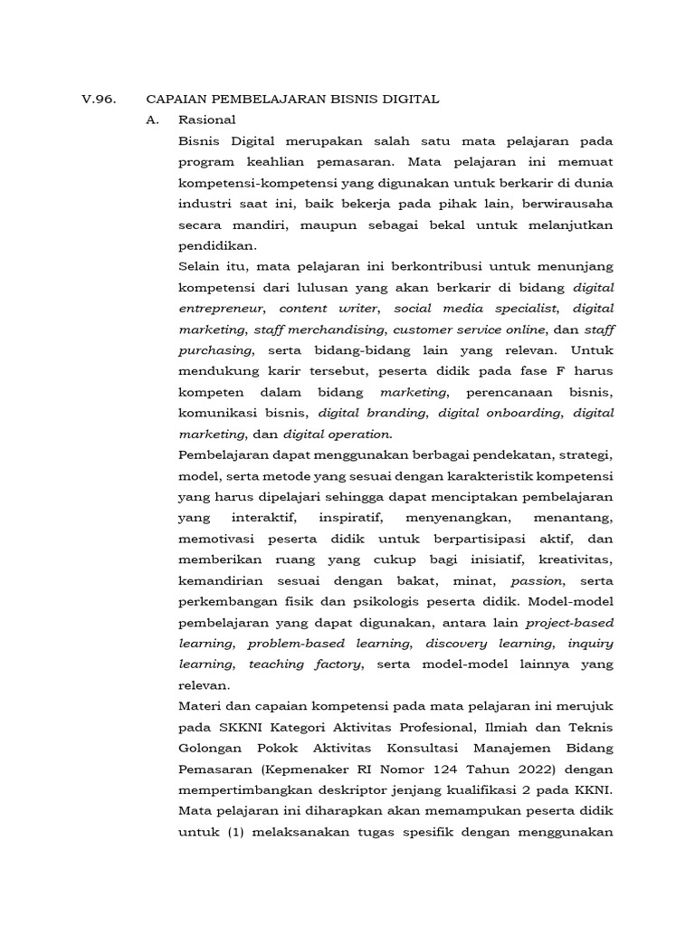 CP No. 32 TH 2024 - Bisnis Digital | PDF