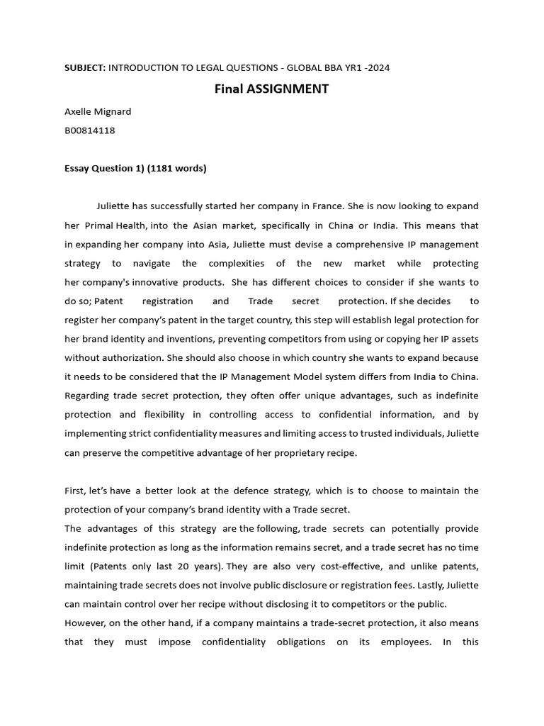 Introduction to legal questions global bba yr1 2024 axelle