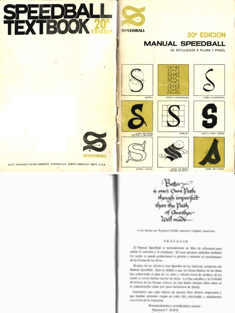 1972 Speedball Lettering Textbook | PDF