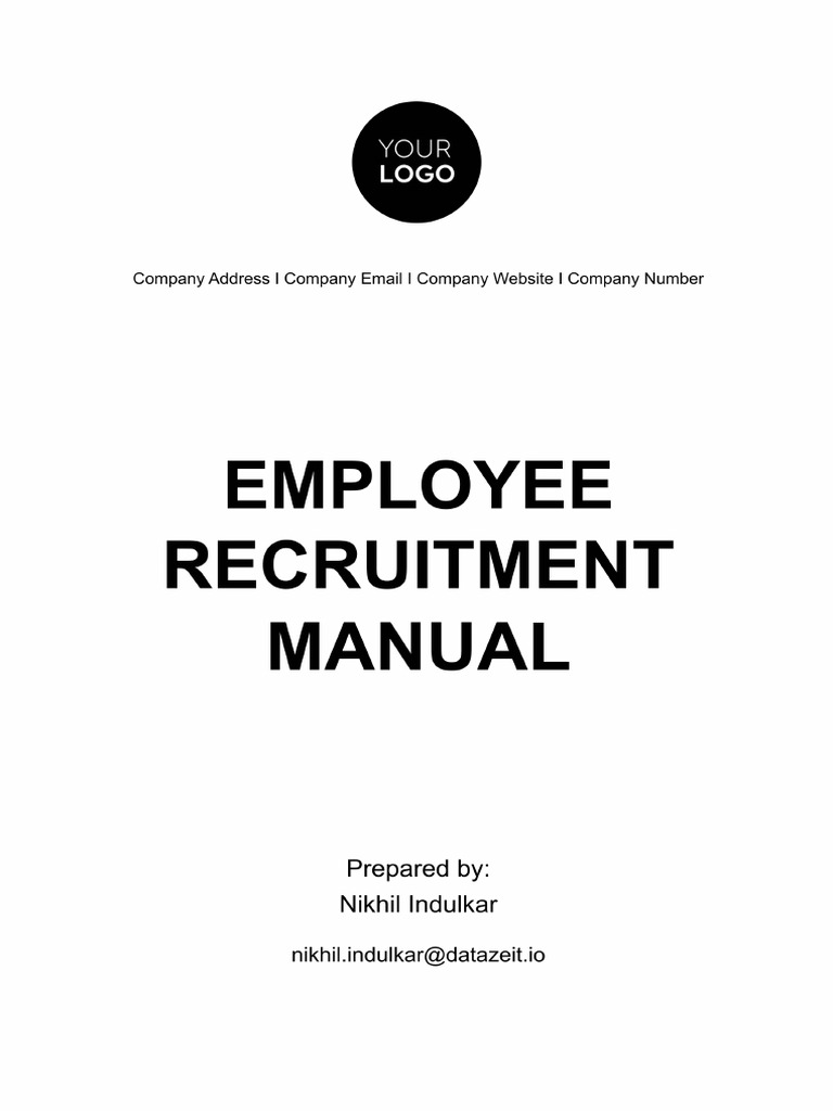 Employee Recruitment Manual | PDF