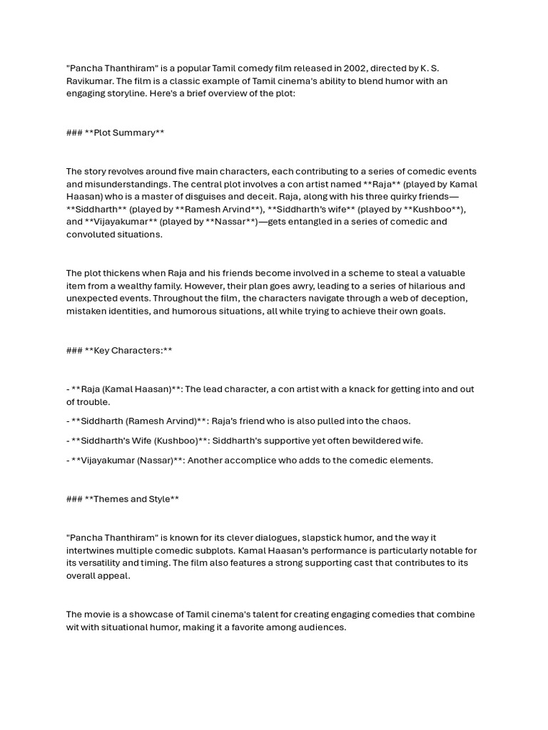 Panchathanthiram PDF