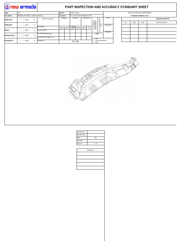 Part Inspection and Accuracy Standart Sheet: PP / MP | PDF