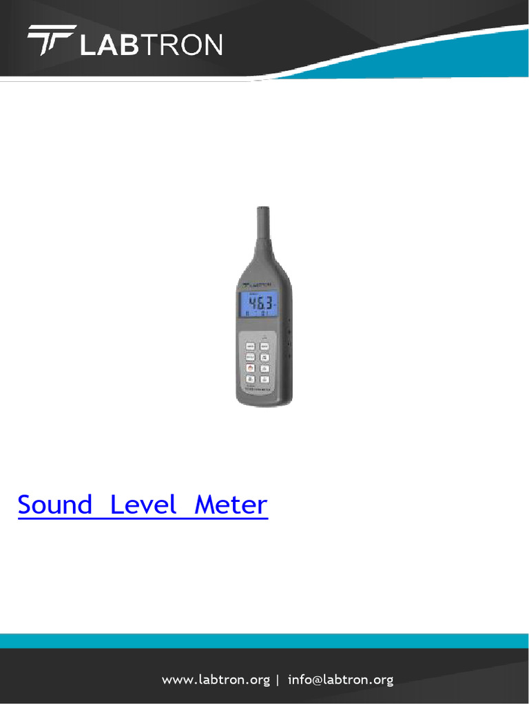 Sound Level Meter | PDF