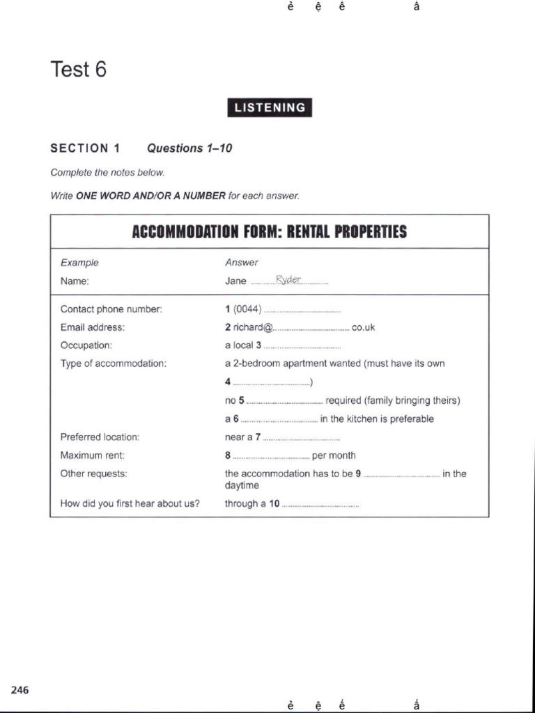 Official Test 6 | PDF
