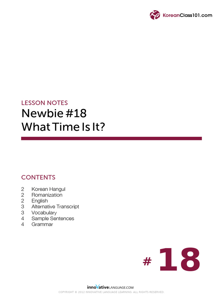 NB18 011508 Kclass101 | PDF