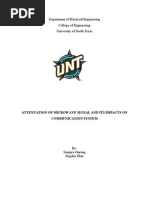 Attenuation of Microwave Signal and Its Impact On Mobile Communication