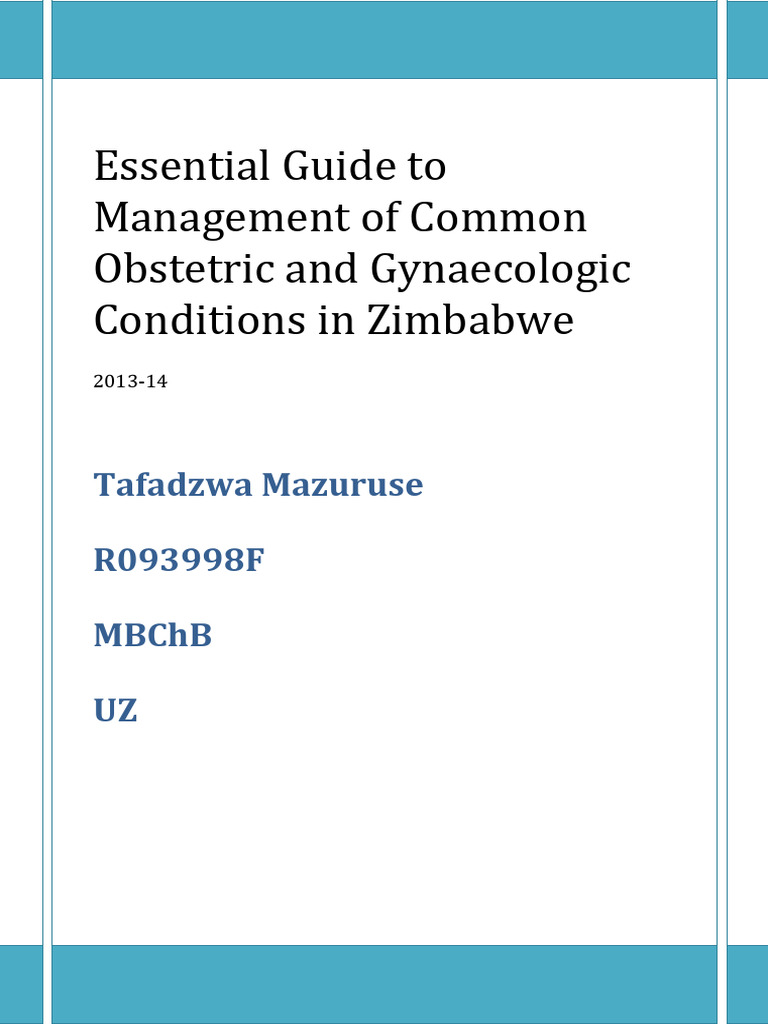Harare Obs N Gyn-1 | PDF