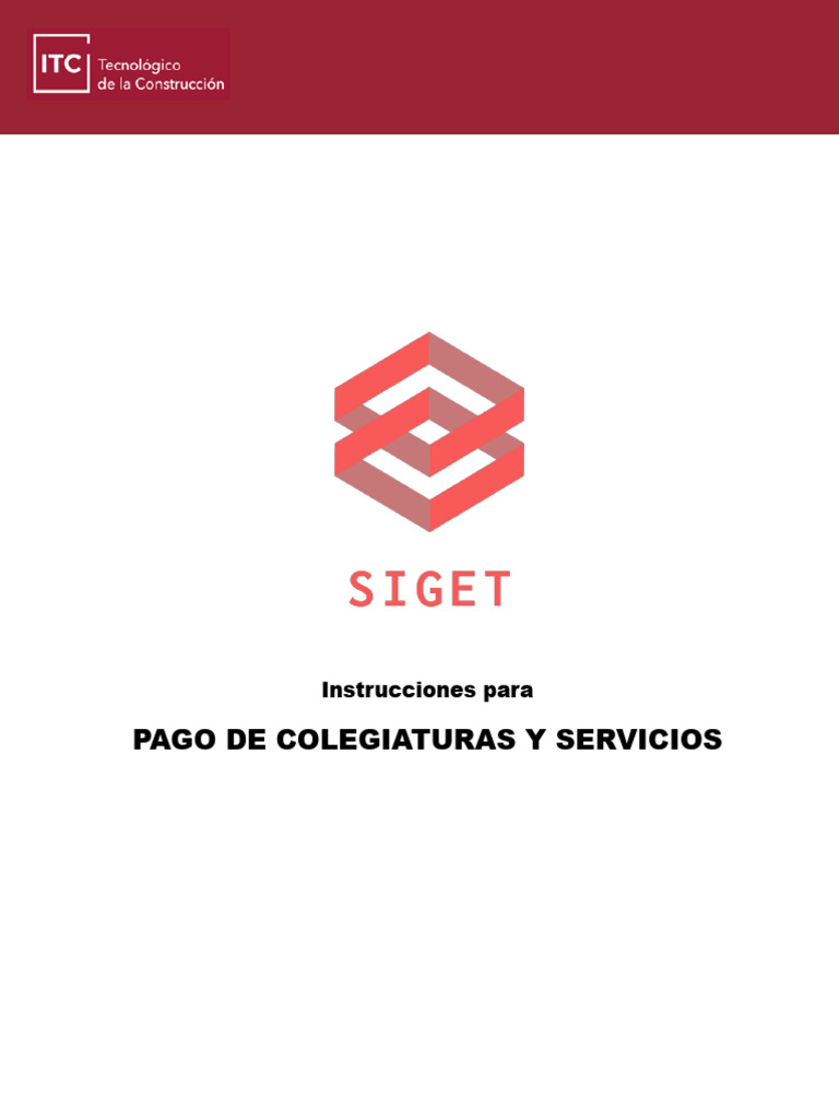 Pago de Colegiaturas Y Servicios: Instrucciones para | PDF