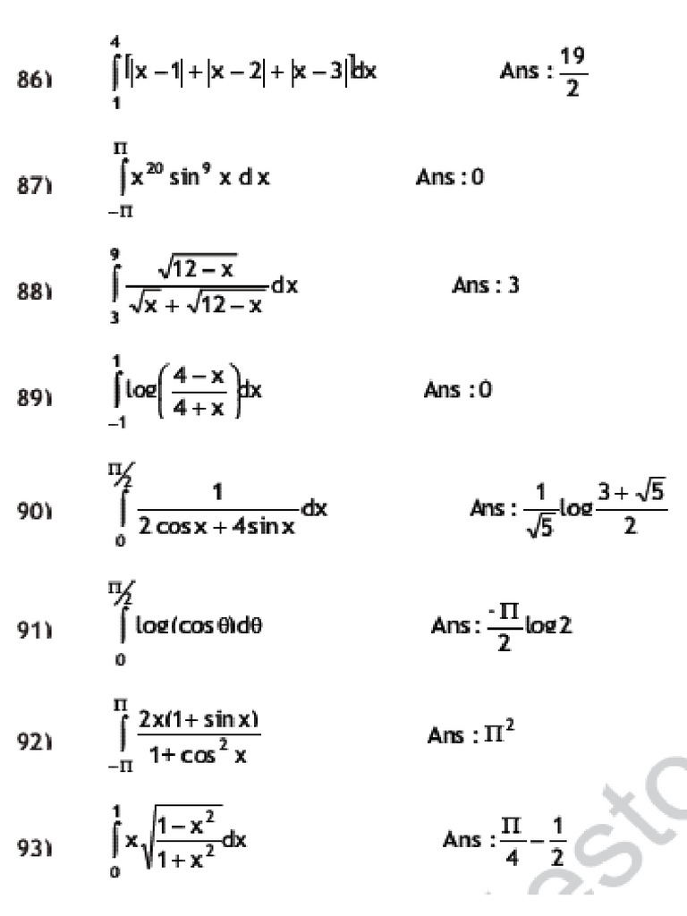 Integral 3 | PDF