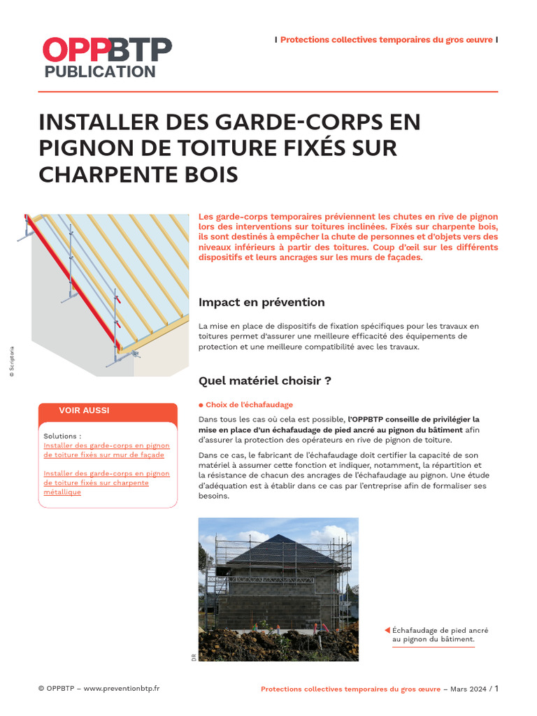 Solution Installer Des Garde Corps en Pignon de Toiture Fixes Sur — free download