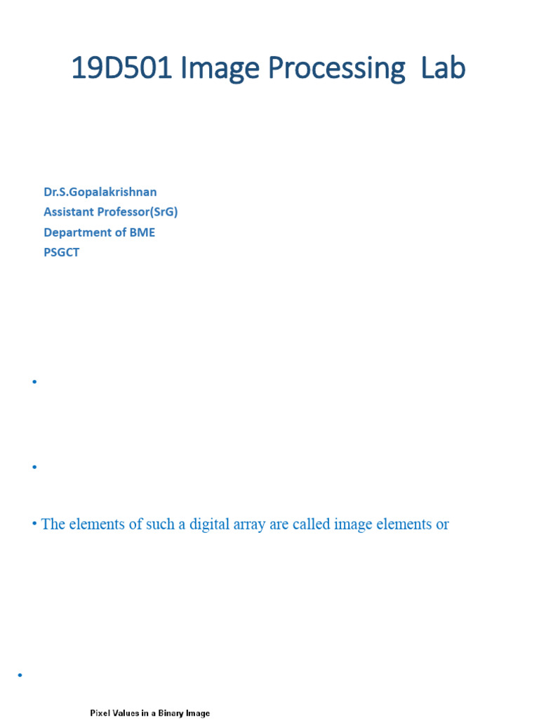 CH 1 Digital Image Fundamentals | PDF