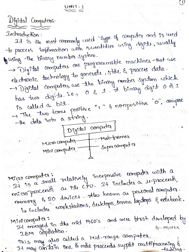 COA Unit 1 Notes | PDF