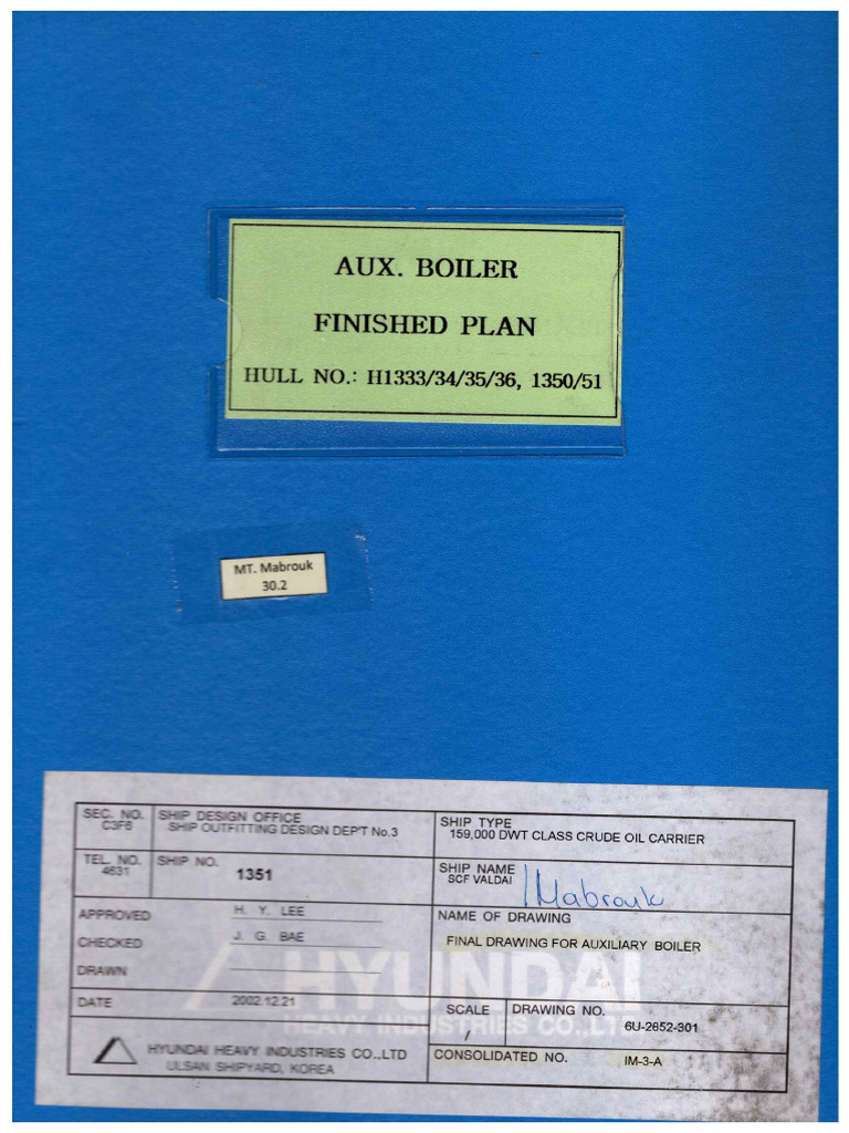 Final Drawing For Auxiliary Boiler | PDF