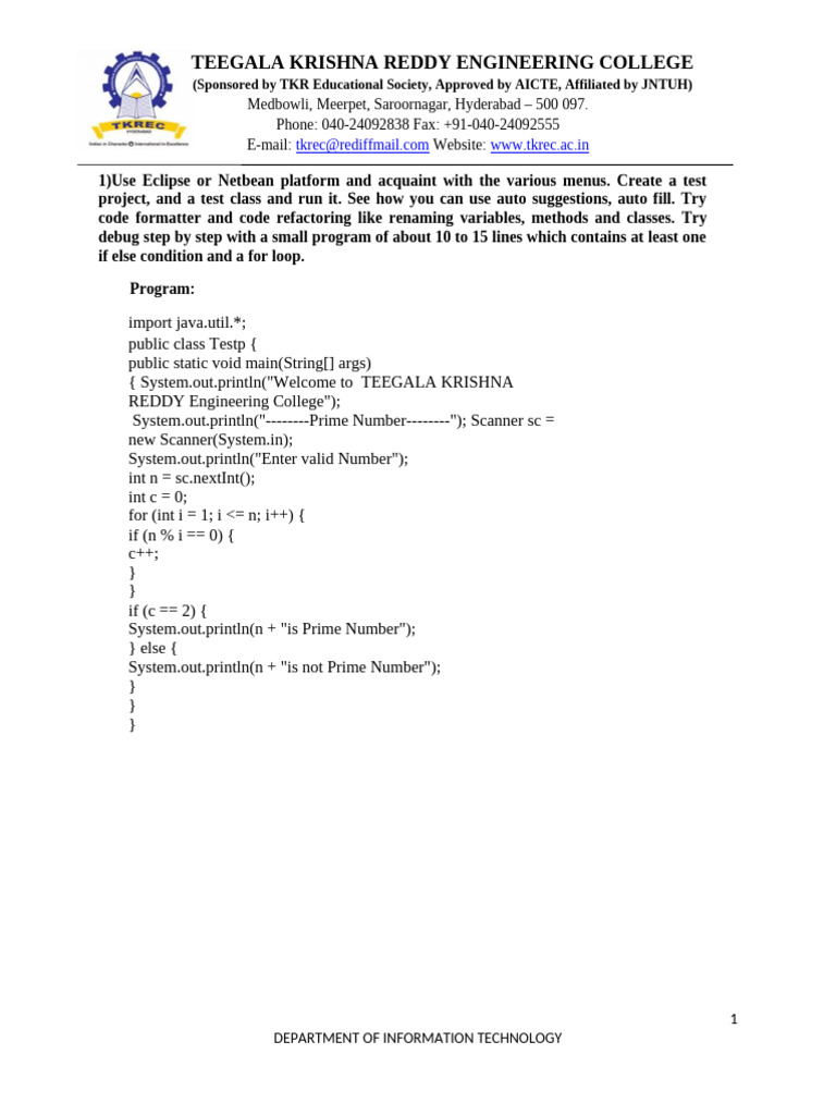 Java Manual | PDF