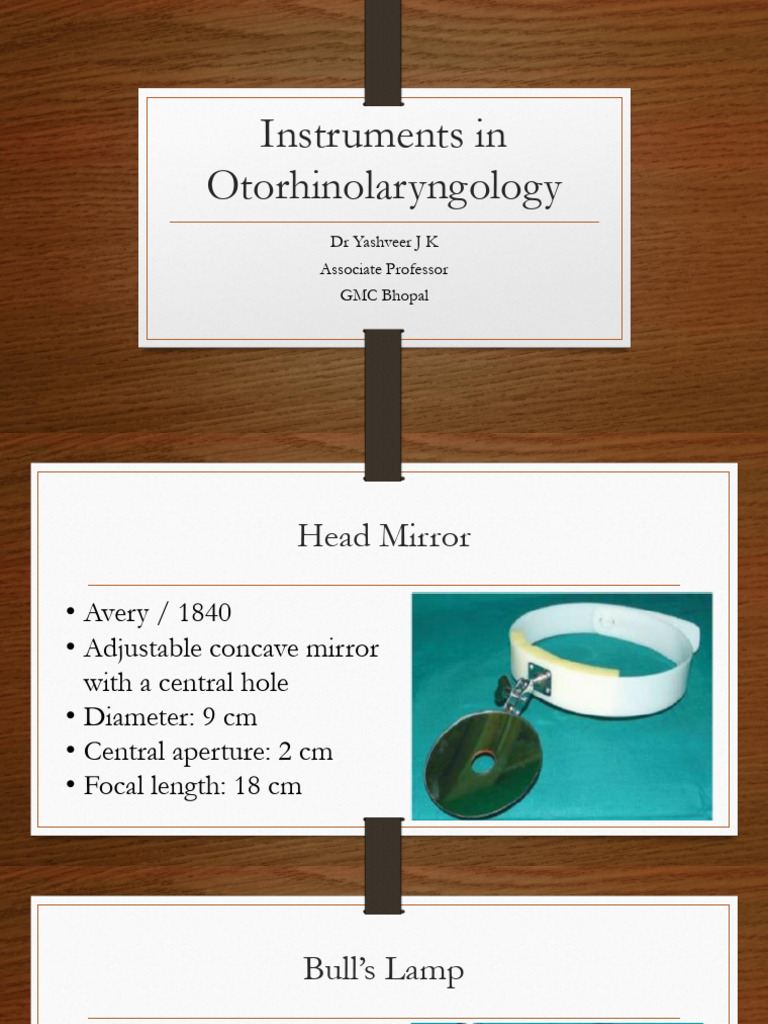 Instruments in Otorhinolaryngology | PDF