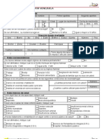 Planilla Registro Gran Misión en Amor Mayor Venezuela