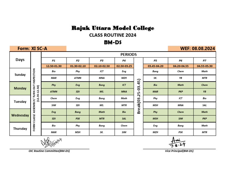 Xi - Sc. A Wef - 08 Aug 2024 | PDF