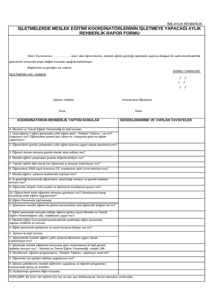 Aylik rapor 1 pdf