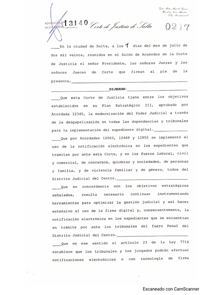 Acordada 13140 | PDF