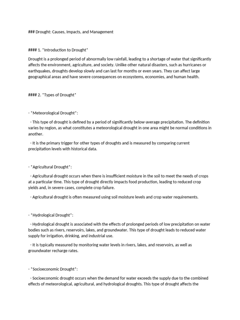 Drought Pdf