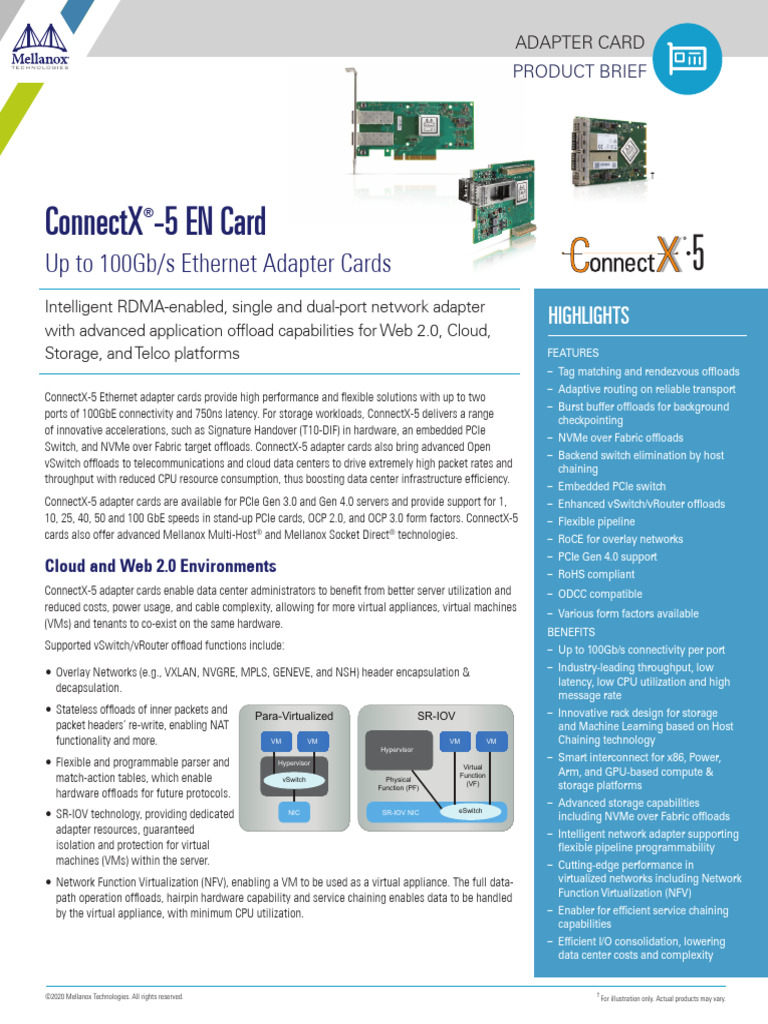 PB Connectx 5 en Card | PDF