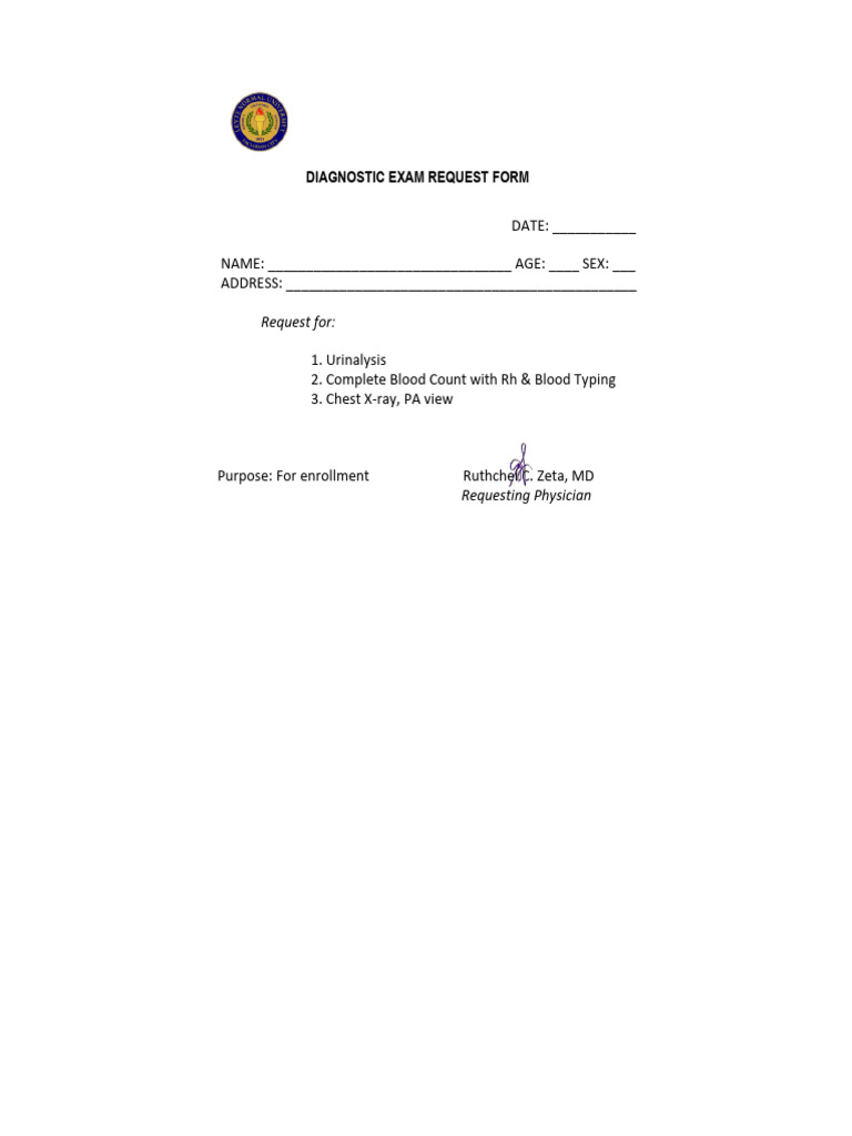 Lnu Enrollment Lab Request | PDF