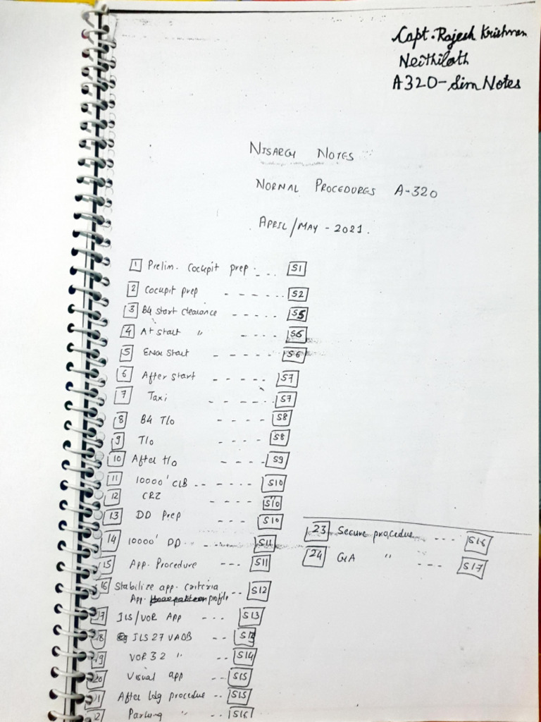 A320 Simulator Notes For PIC UPGRADE | PDF