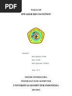 Download About Speaker Recognition by Rizki SN76149734 doc pdf