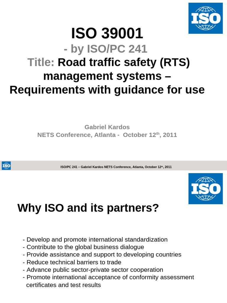 ISO 39001 Update | PDF