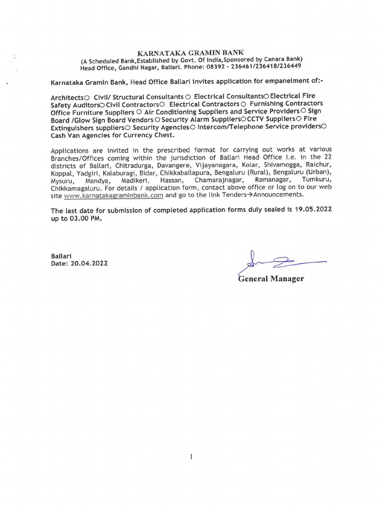Rfp for empanelment in bank website pdf