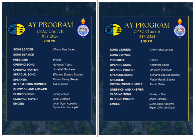 CPAC AY Prog | PDF