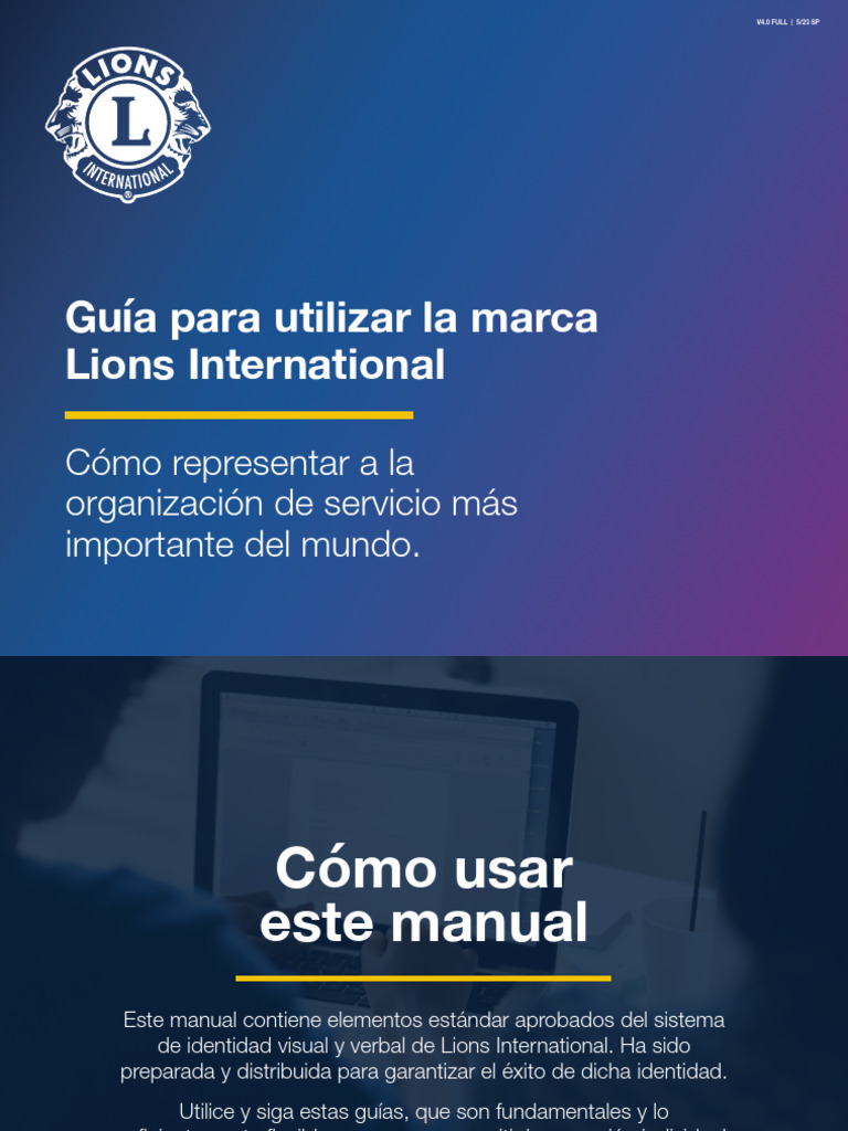 Lions Clubs International Organization Brand Guidelines Es (1) | PDF