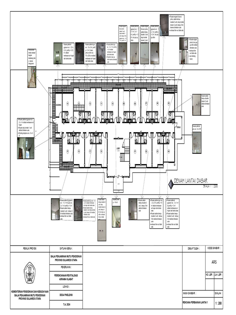 Denah Asrama Klabat | PDF