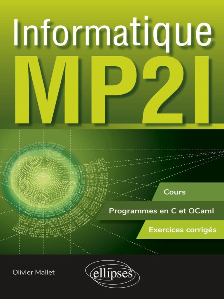 Ellipses informatique mp2i cours exercices programme en c et ocaml pdf