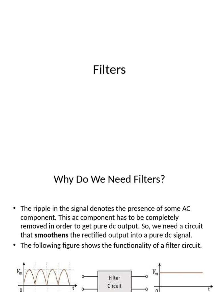 Filters | PDF