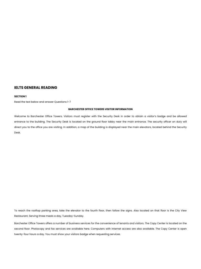 Reading Exercise 7 | PDF
