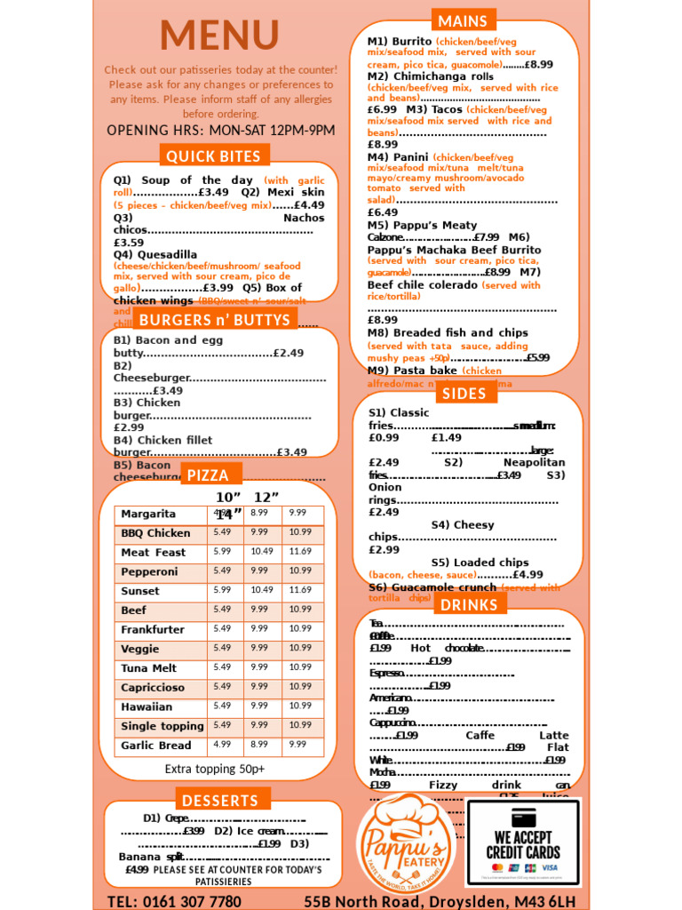 Menu Final 20.04 | PDF