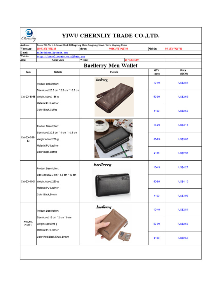 Baellerry Wallet (2024-04-06 00 - 43 - 33) | PDF | Black | Brown