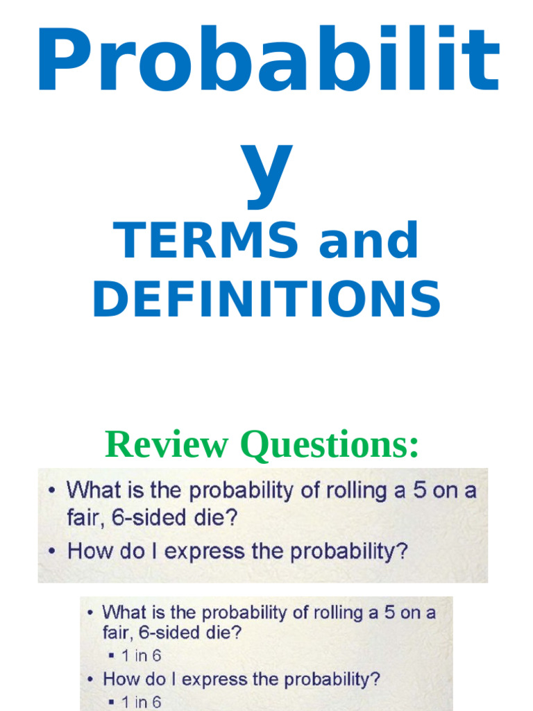 Intro To Probability | PDF