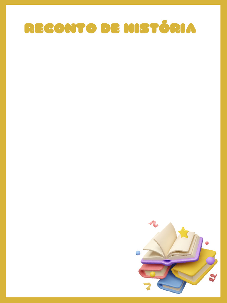 Papel de Carta Reconto de História Amarelo | PDF