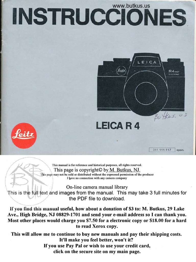 Leica r4 Spanish | PDF