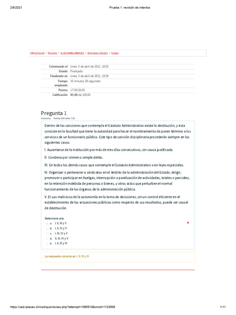Prueba 1 - Probidad y Transparencia | PDF | Corrupción política | Moralidad