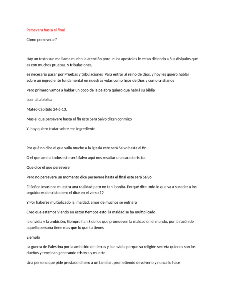 Persever A | PDF