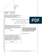 Complaint For Declaratory and Injunctive Relief Under The California Voting Rights Act of 2001 and The Federal Voting Rights Act of 1965