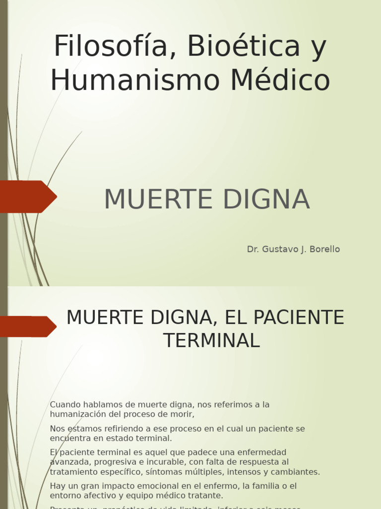 Muerte Digna | PDF