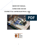 LMECE204 Unified Electronics-I Lab Manual