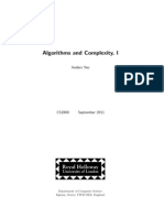 Algorithms and Complexity I
