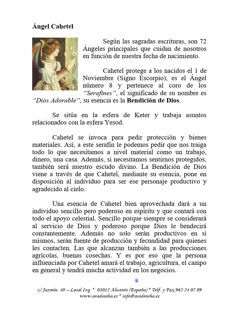 Ángel de Nacimiento Cahetel | PDF