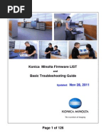 Download Konica Minolta FIRMWARE List by foritacalafat SN76159840 doc pdf