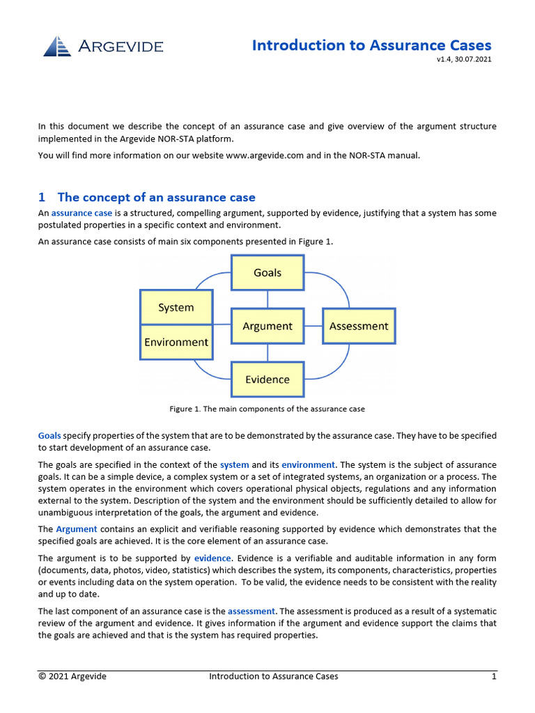 Introduction To Assurance Cases | PDF